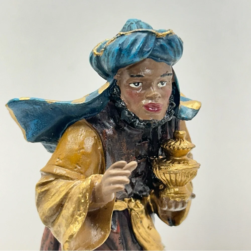 Vtg Rare 6.5” African American Wiseman Nativity Replacement Figure Christmas